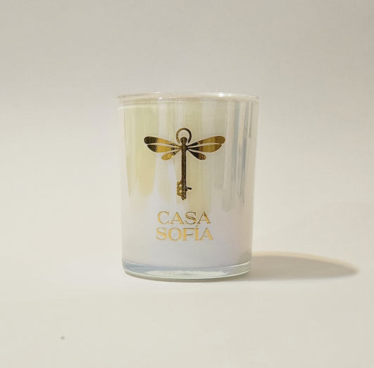 vela artesanal-eternal bloom-cherry blossom-plum-bamboo en envase reciclable