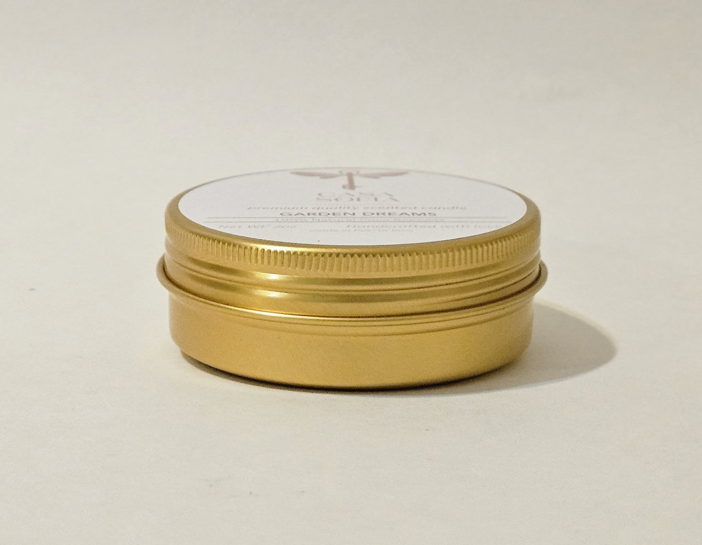 Vela artesanal de Gardenia