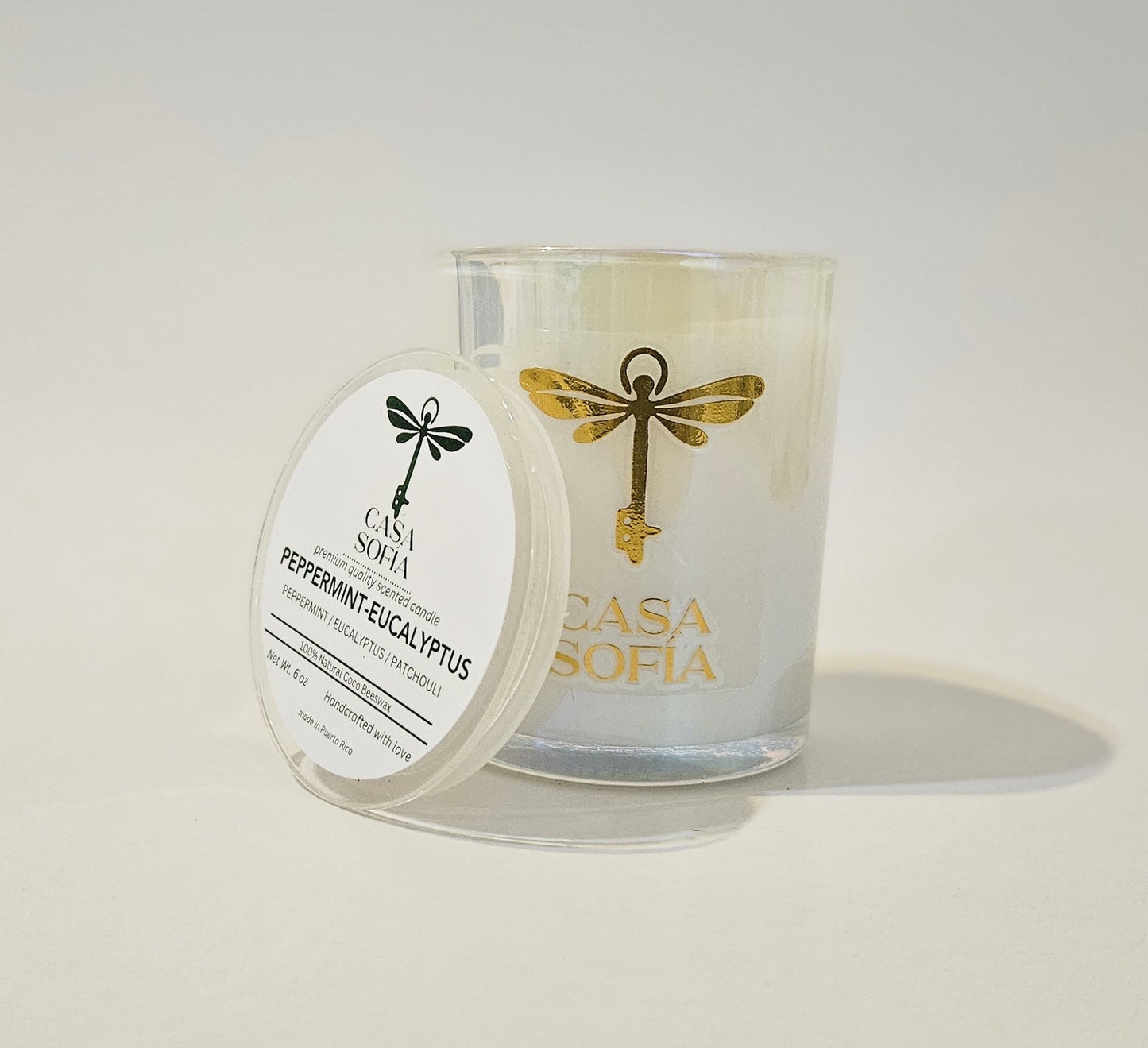 Peppermint-Eucalyptus • Peppermint / Eucalyptus / Patchouli• Vela aromática