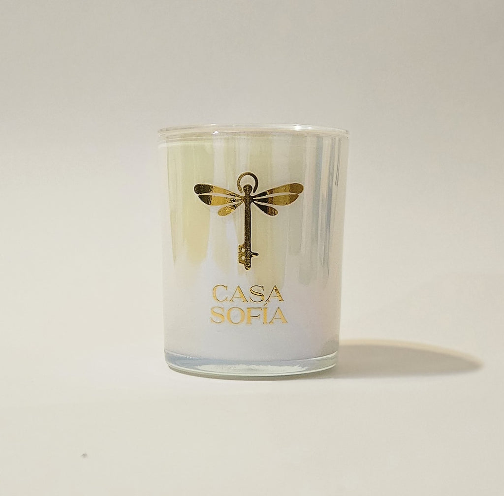 vela artesanal-eternal bloom-cherry blossom-plum-bamboo en envase reciclable