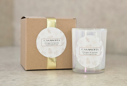 Ginger and Spice (Ginger / Vanilla / Nutmeg ) Vela aromática (6oz)