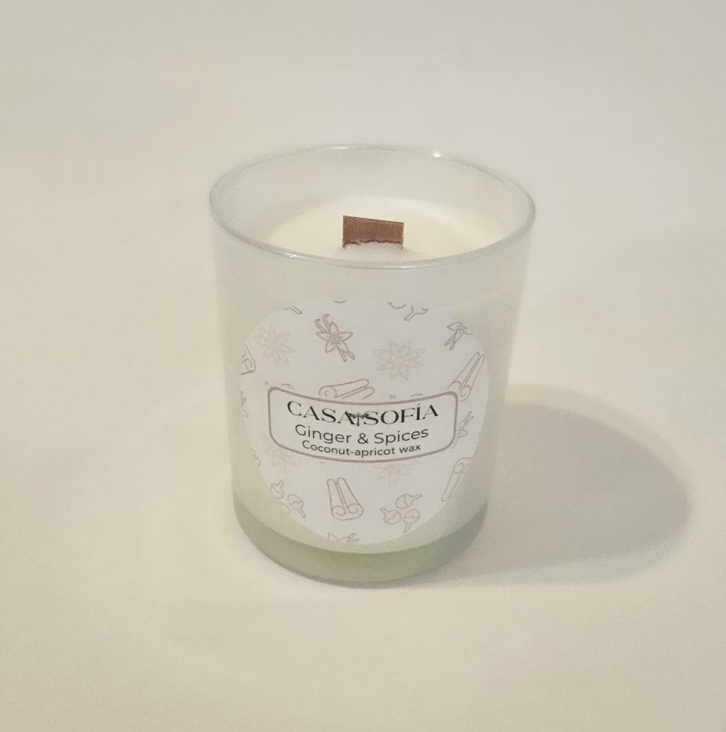Ginger and Spice (Ginger / Vanilla / Nutmeg ) Vela aromática (6oz)