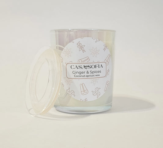 Ginger and Spice (Ginger / Vanilla / Nutmeg ) Vela aromática (6oz)