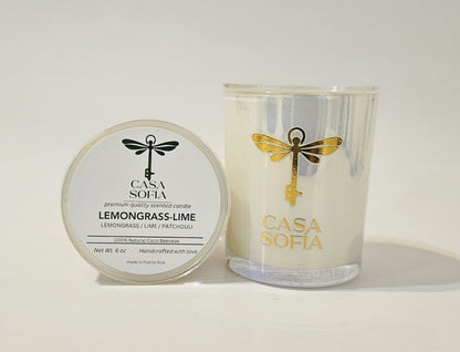 Lemongrass-Lime • Lemongrass / Lime / Patchouli• Vela aromática
