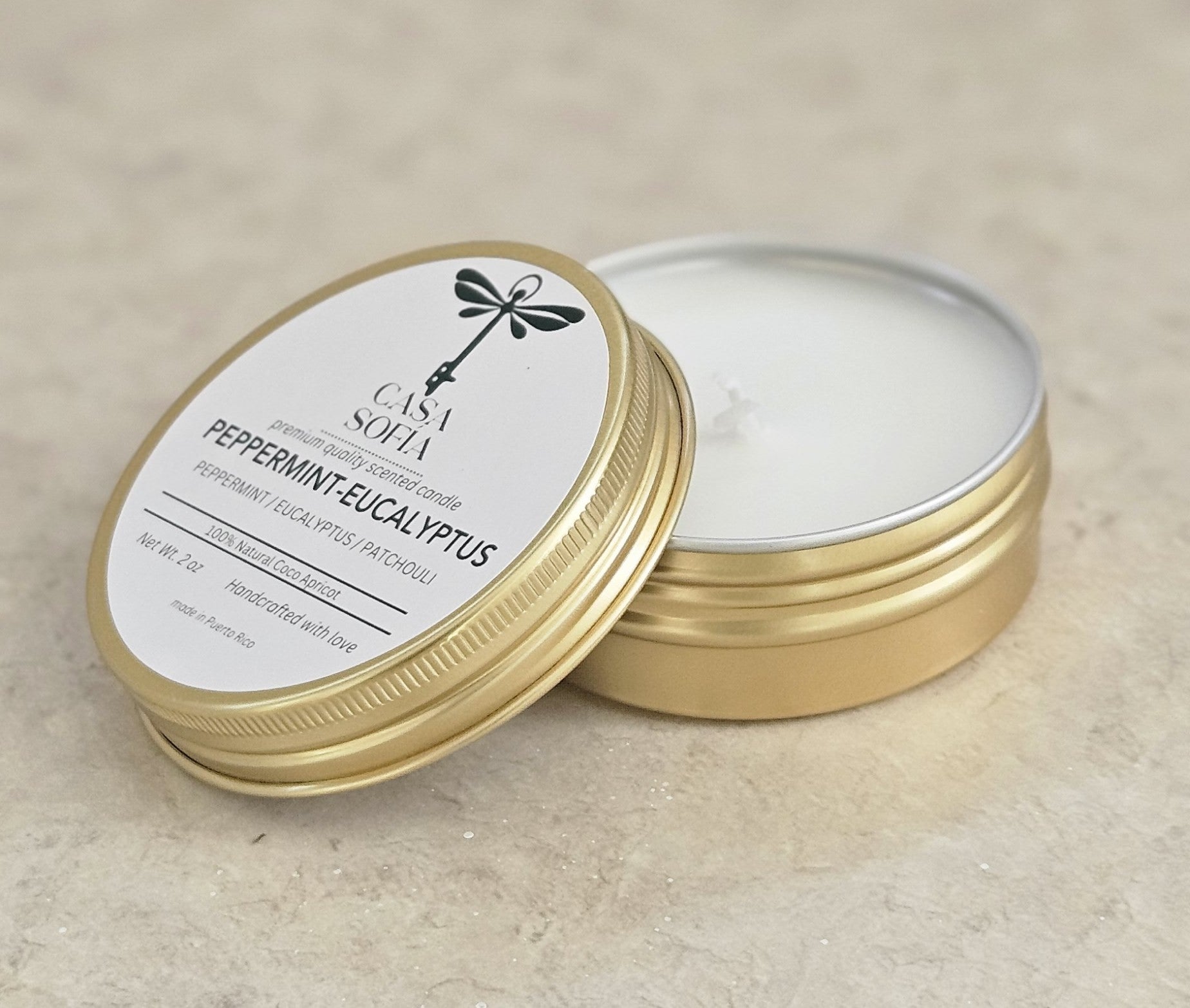 Peppermint-Eucalyptus -Petite Candle