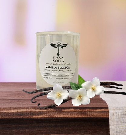 Vanilla  Blossom (Vanilla / Sandalwood / Jasmine) Vela aromática